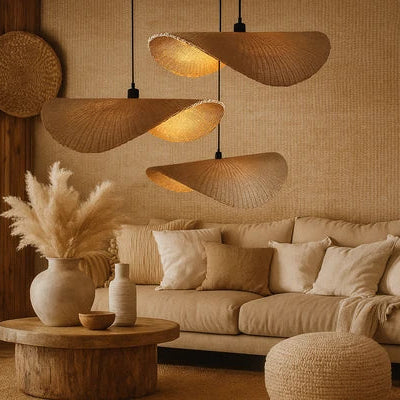 Shanaya Handcrafted Rattan & Bamboo Pendant Light