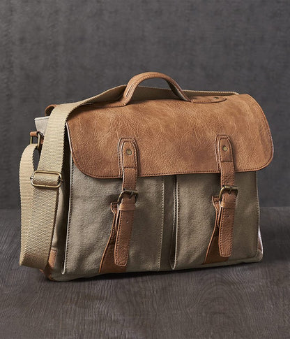 Flap Messenger Laptop Bag for Men & Women – Brown