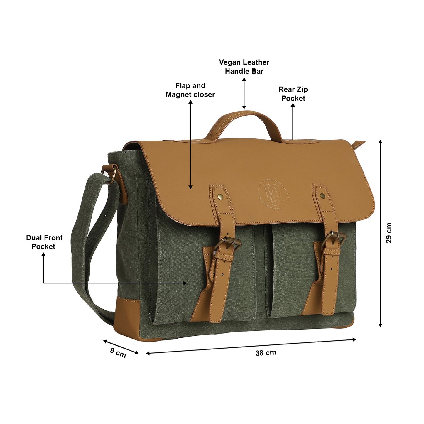 Delta Messenger Laptop Bag for Men & Women