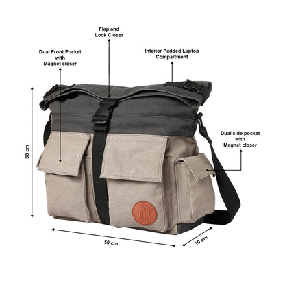 Dylan Messenger Laptop Bag for Men & Women