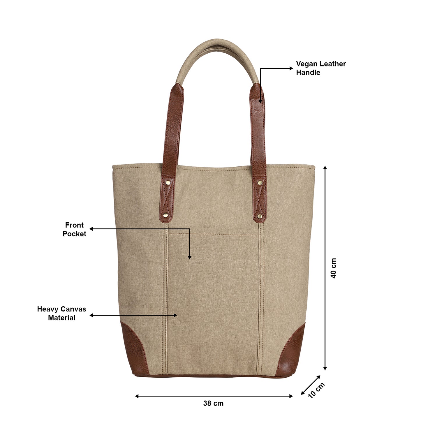 Cleveland Tote Handbag for Women – Brown