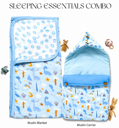 Sovana Multicolour Sleeping Essentials Set for Kids-Blue