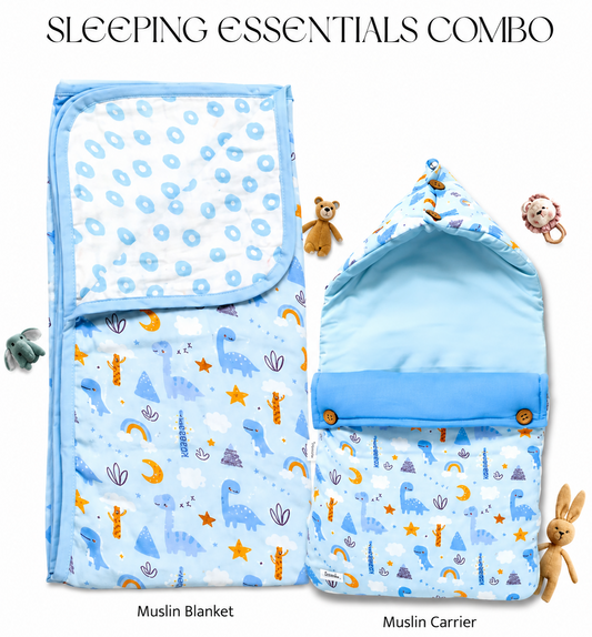 Sovana Multicolour Sleeping Essentials Set for Kids-Blue