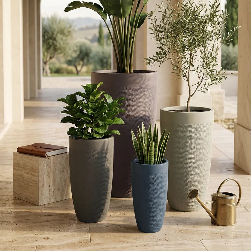 Snake Fiberglass Planters Premium FRP