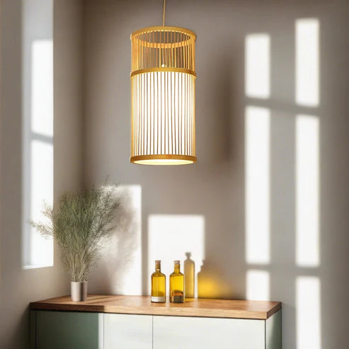 Handcrafted Bamboo Rattan Pendant Light Srinidhi