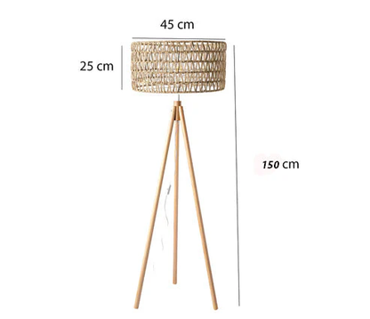 Lavya Handcrafted Bamboo Floor Lamp
