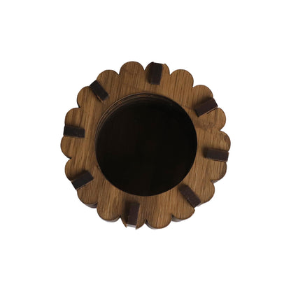 Chloe Pine Wood Tealight Candle Holder
