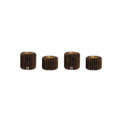 Celeste Wooden Tealight Holder Set | Premium Pine Wood Housewarming Gift Set of 4