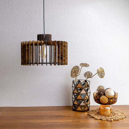 Cornet Pine Engineered Wood Ceiling Pendant Lamp