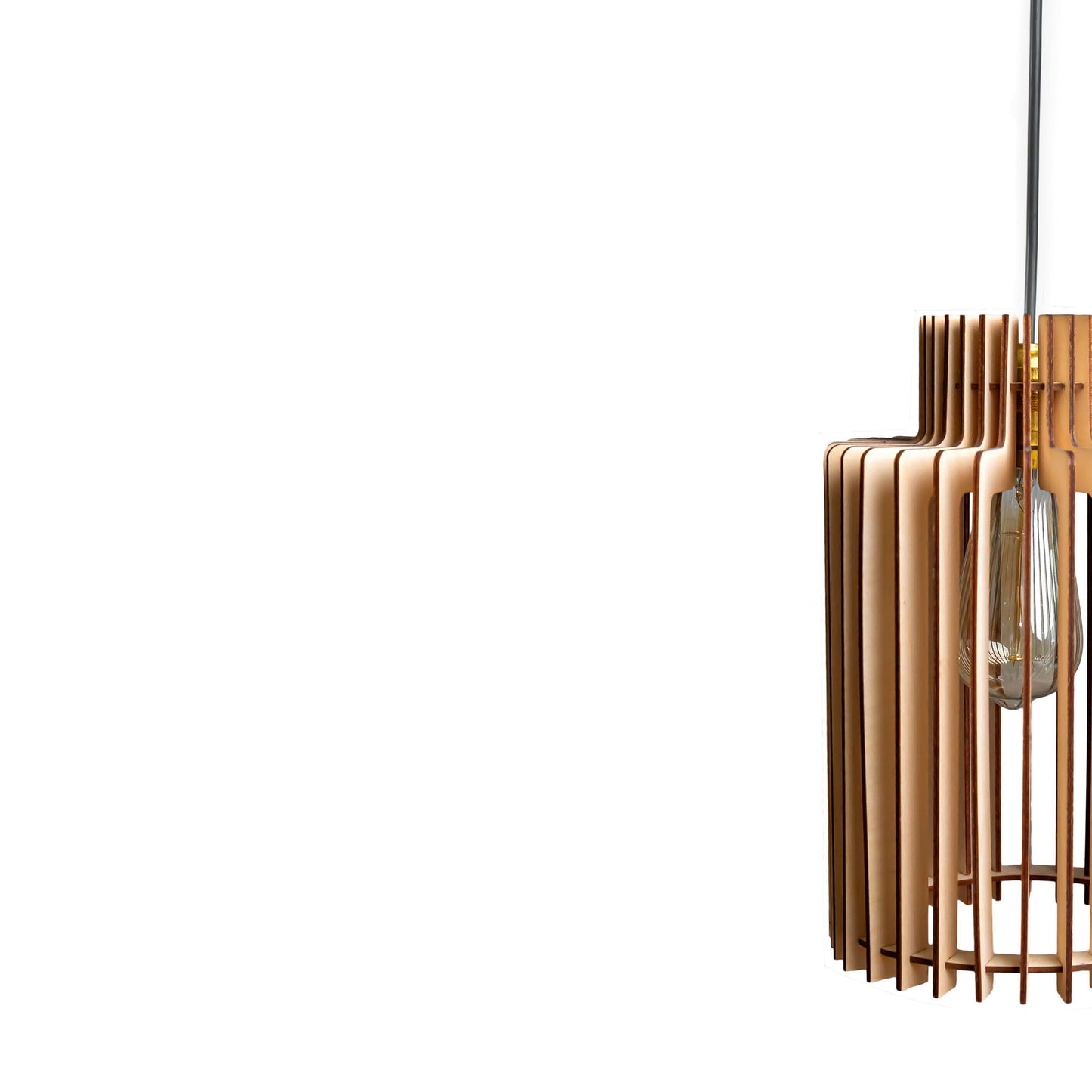 Casol Birch Engineered Wood Ceiling Pendant Lamp