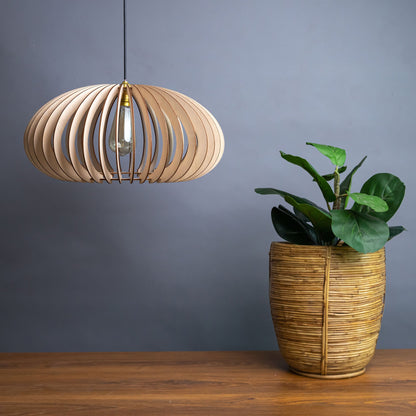 Cally Birch Wood Ceiling Pendant Lamp