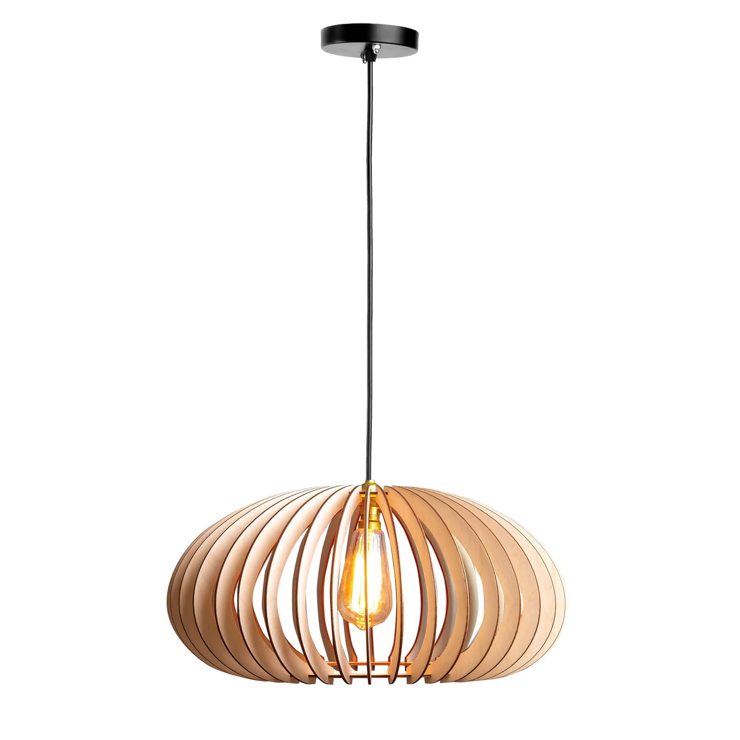 Cally Birch Wood Ceiling Pendant Lamp