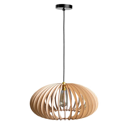 Cally Birch Wood Ceiling Pendant Lamp
