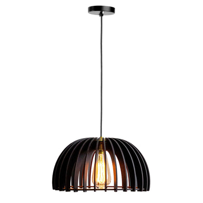 Canopy Black Engineered Wood Ceiling Pendant Lamp
