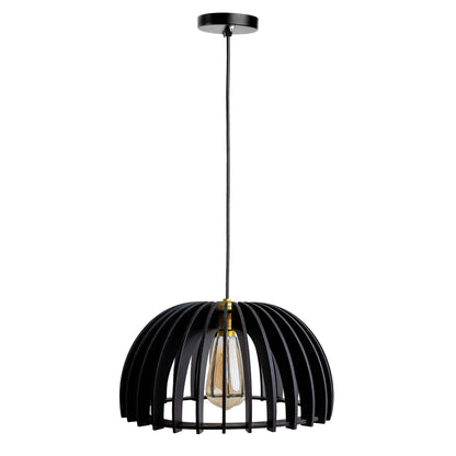 Canopy Black Engineered Wood Ceiling Pendant Lamp