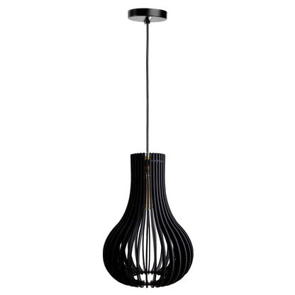 Carrie Black Engineered Wood Ceiling Pendant Lamp