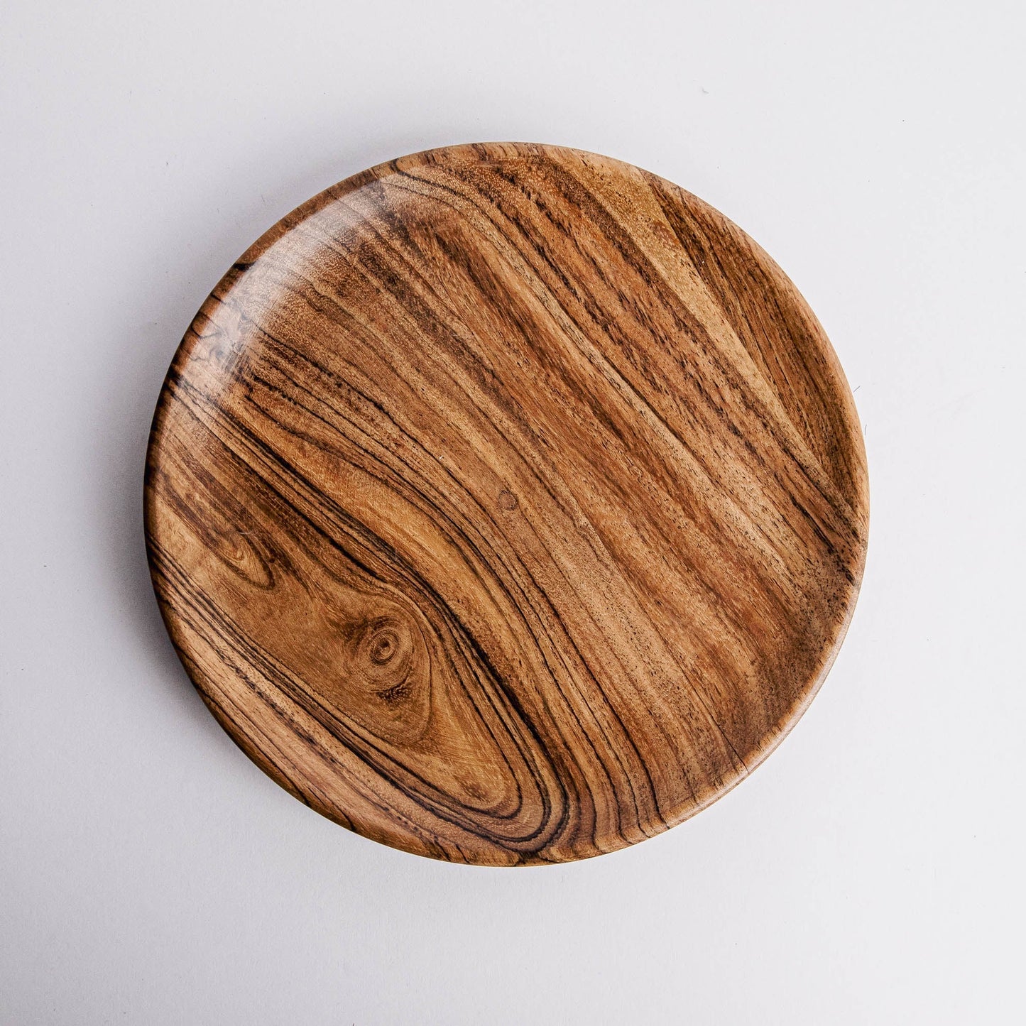 Dune Acacia Wood Plates - Set of 3 Nesting Plates