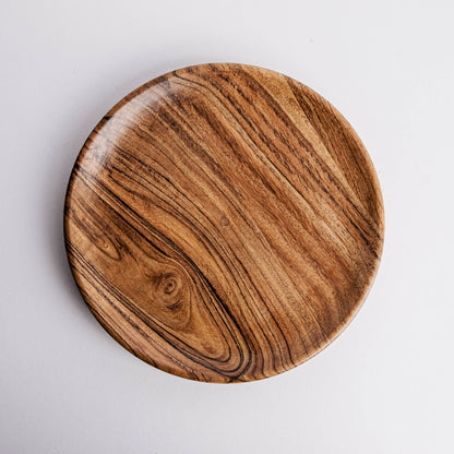 Dune Acacia Wood Plates - Set of 3 Nesting Plates