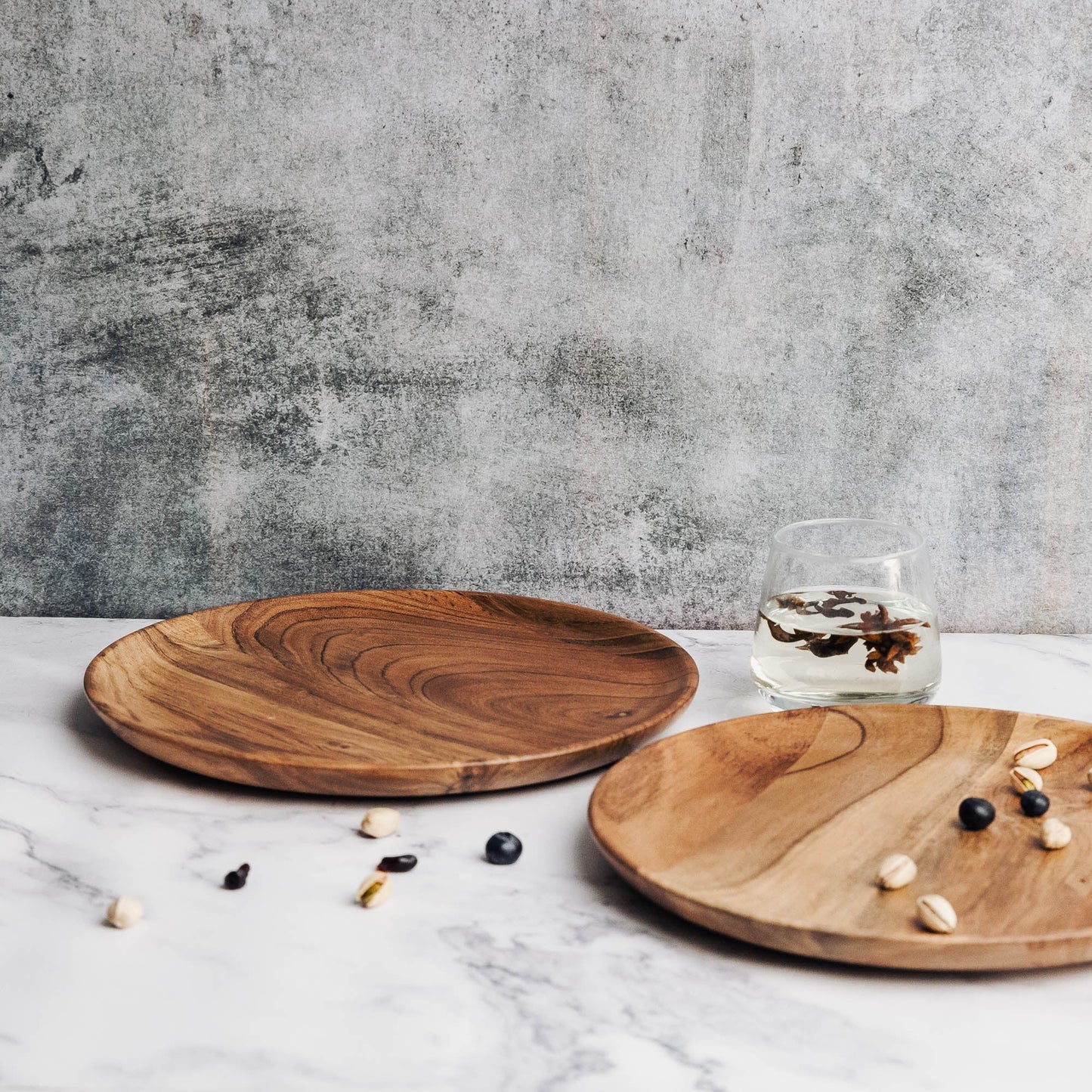 Dune Acacia Wood Plates | Set of 2 Large Plates