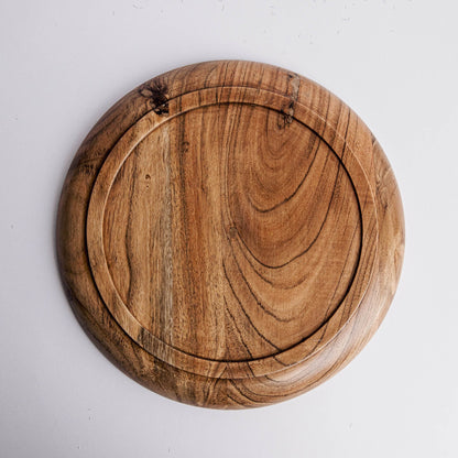 Dune Acacia Wood Plates | Set of 2 Large Plates