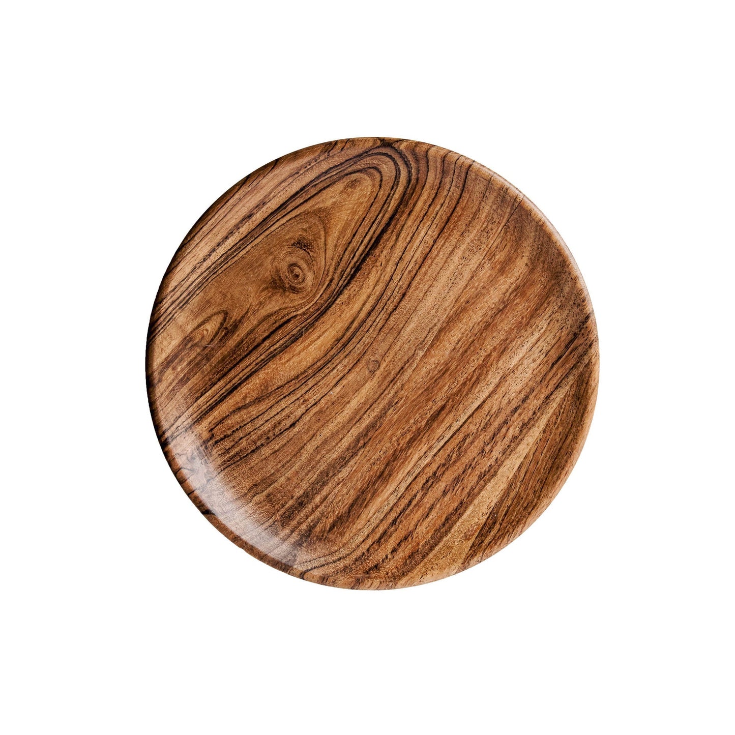 Dune Acacia Wood Plates | Set of 6 Medium Plates