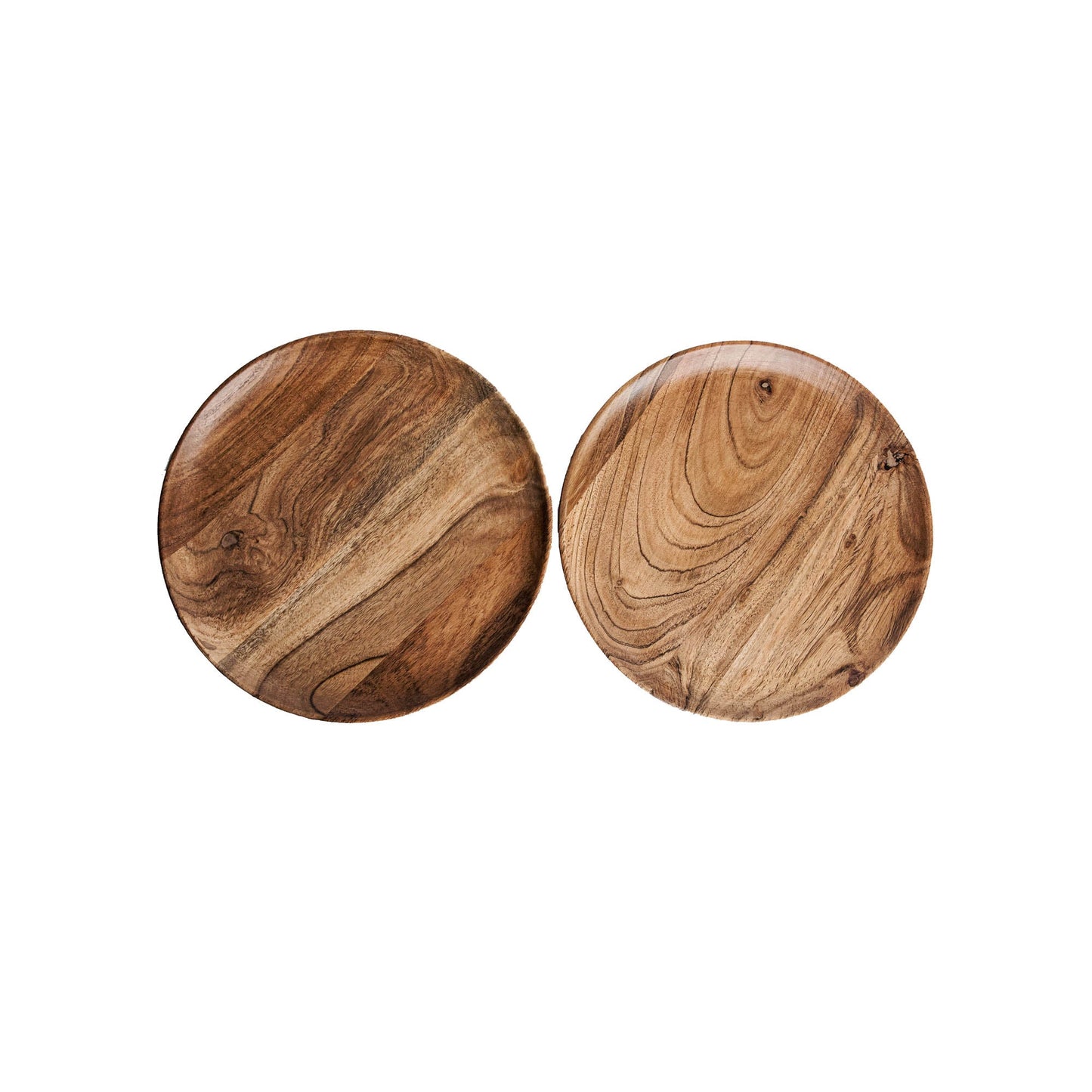 Dune Acacia Wood Plates | Set of 2 Small Plates