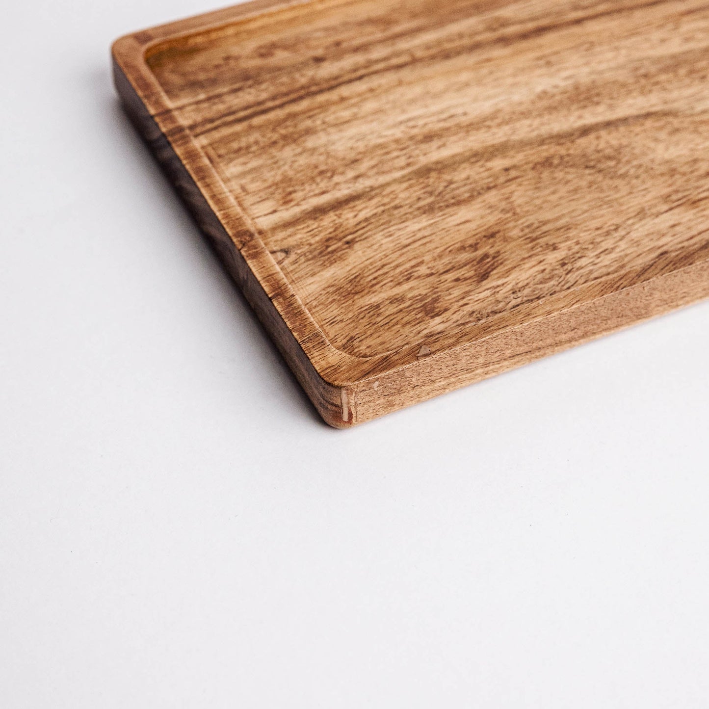 Dahlia Rectangular Acacia Wood Platter Serving Tray
