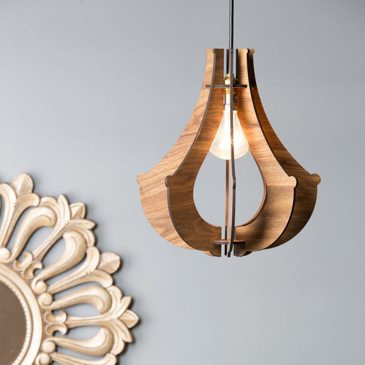Corona Engineered Wood Ceiling Pendant Lamp