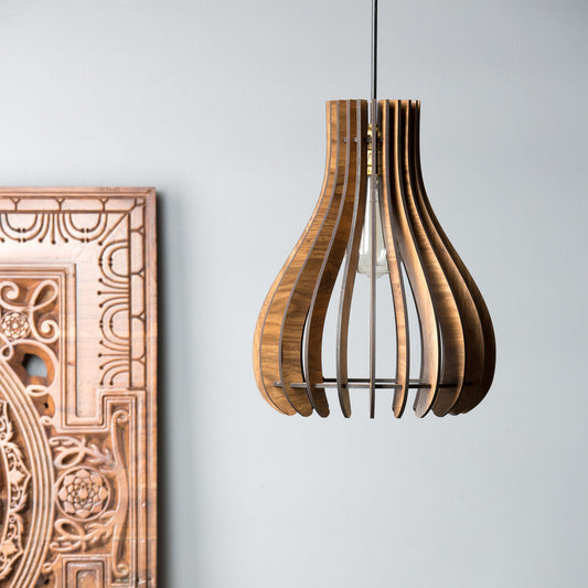 Poofy Engineered Wood Ceiling Pendant Lamp