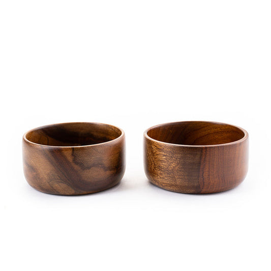 Baro Sheesham Wood Bowl | Small Round Serving Bowl | Set of 2