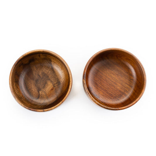 Baro Sheesham Wood Bowl | Small Round Serving Bowl | Set of 2