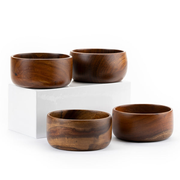 Baro Sheesham Wood Small Serving Bowl Set of 4