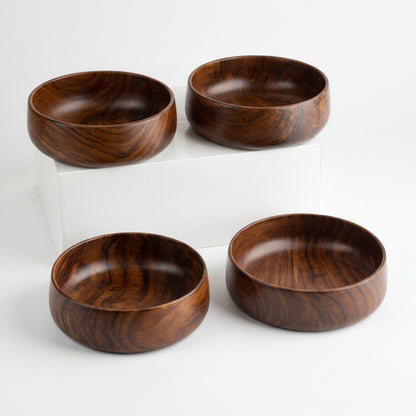 Baro Sheesham Wood Medium Serving Bowl Set of 4