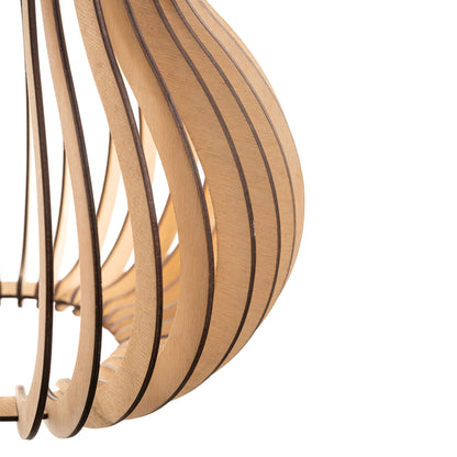 Barua Birch Ply Teardrop Ceiling Pendant Lamp