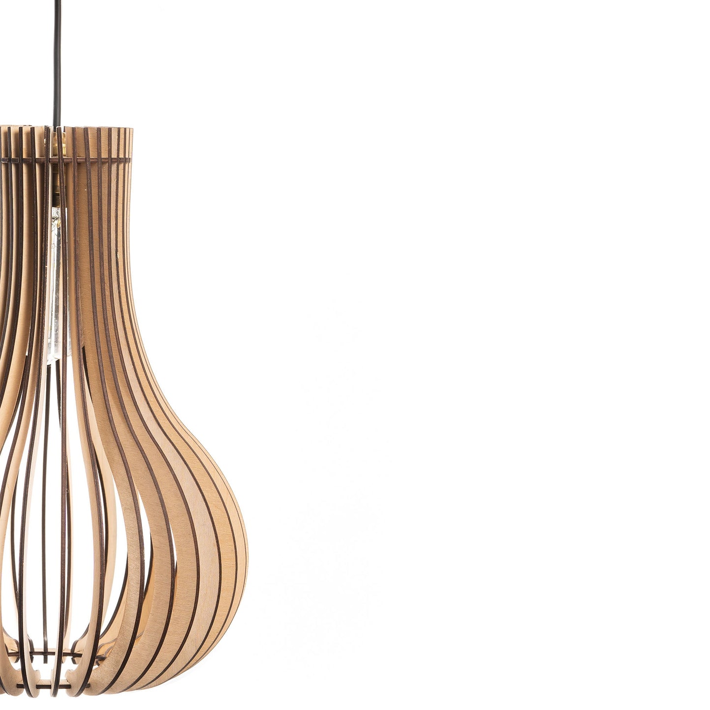Barua Birch Ply Teardrop Ceiling Pendant Lamp