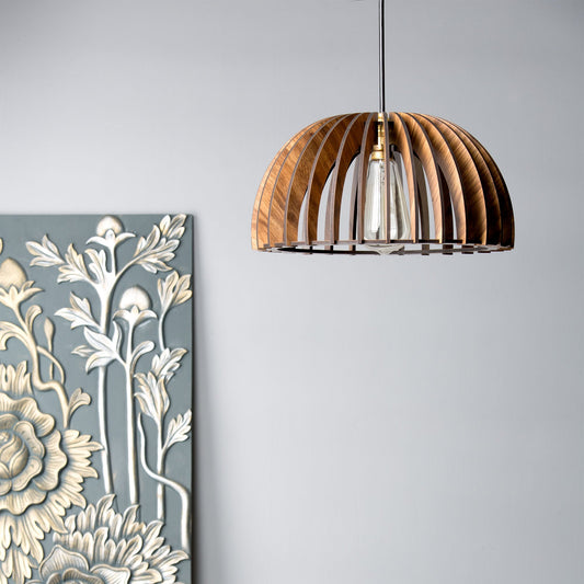 Domo Pine Engineered Wood Ceiling Pendant Lamp