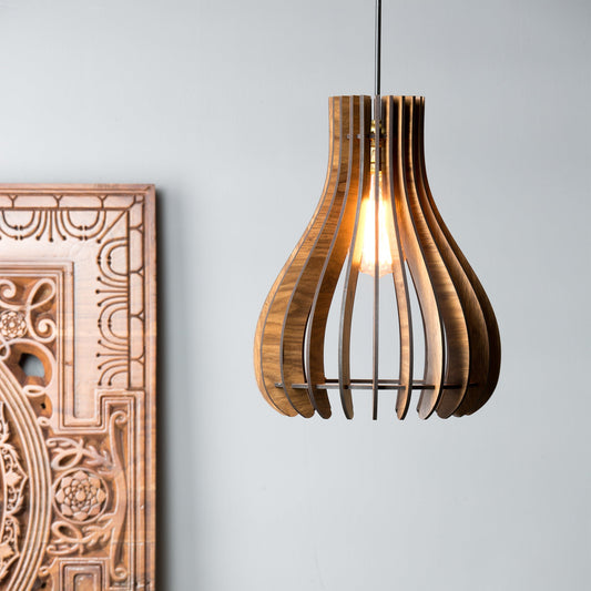 Poofy Engineered Wood Ceiling Pendant Lamp