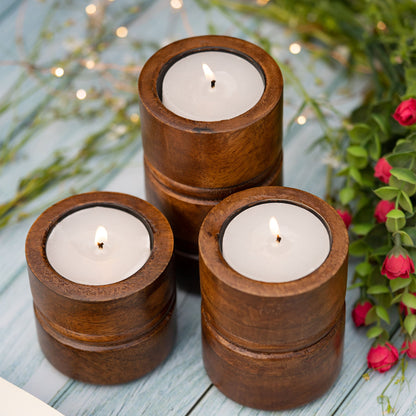 Baku Mango Wood Tealight Candle Holder