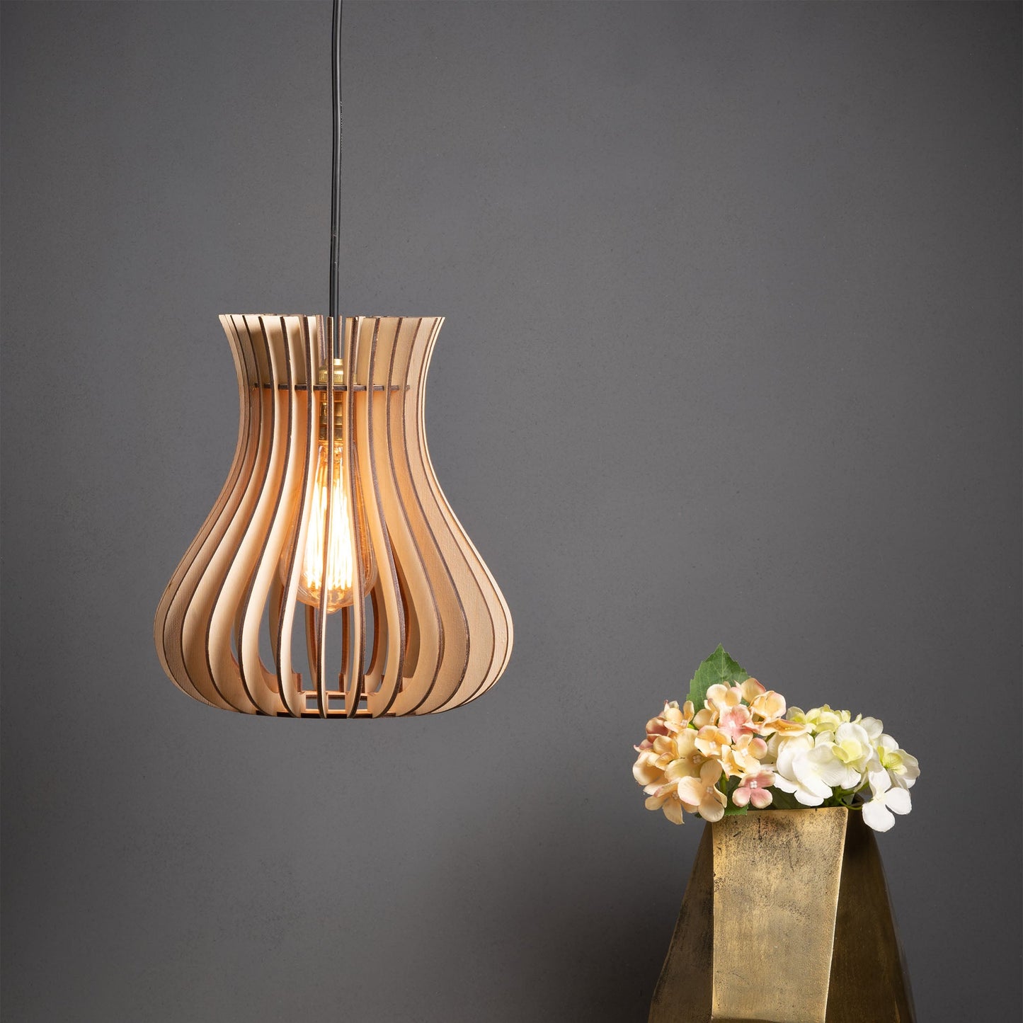 Belle Birch Ply Ceiling Pendant Lamp