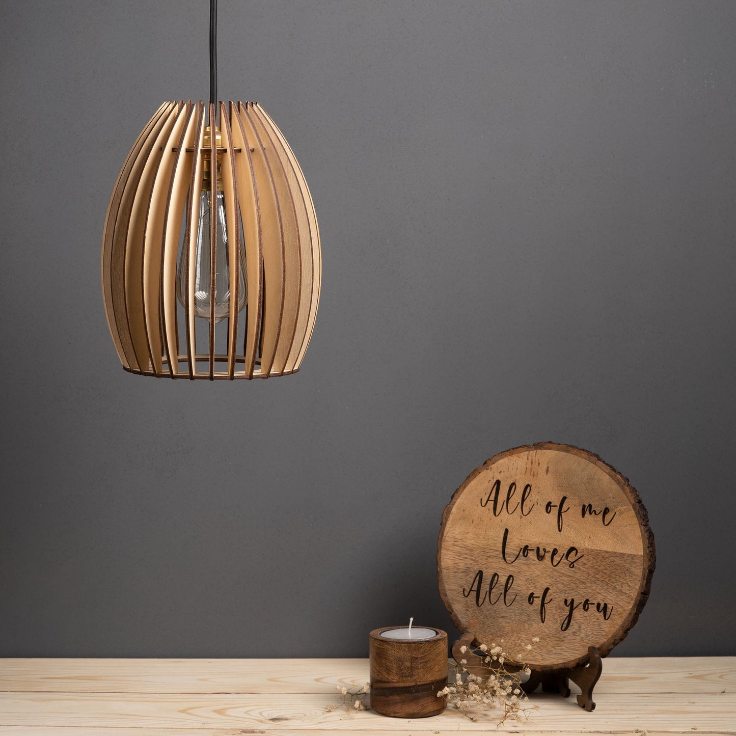 Becaa Birch Ply Ceiling Pendant Lamp