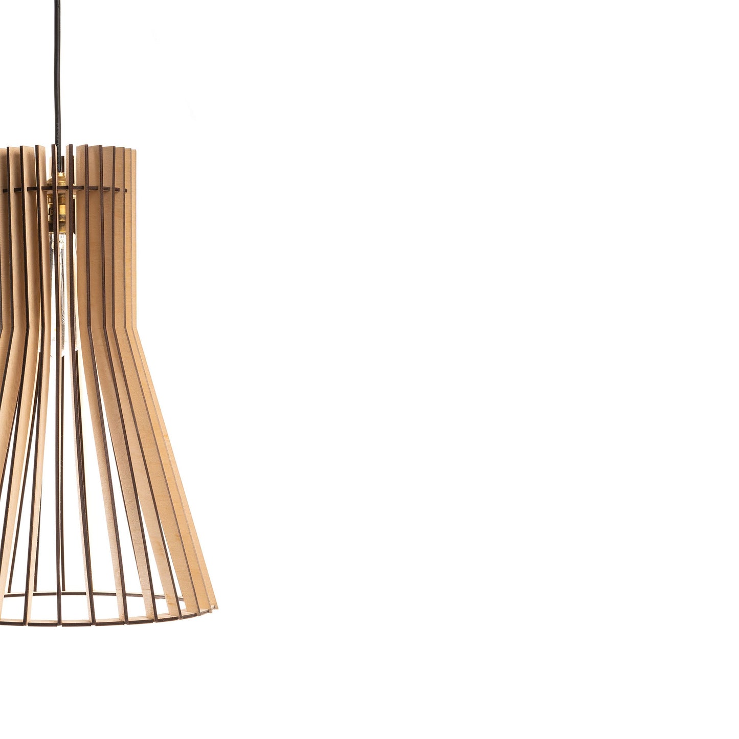 Biana Birch Ply Flared Ceiling Pendant Lamp