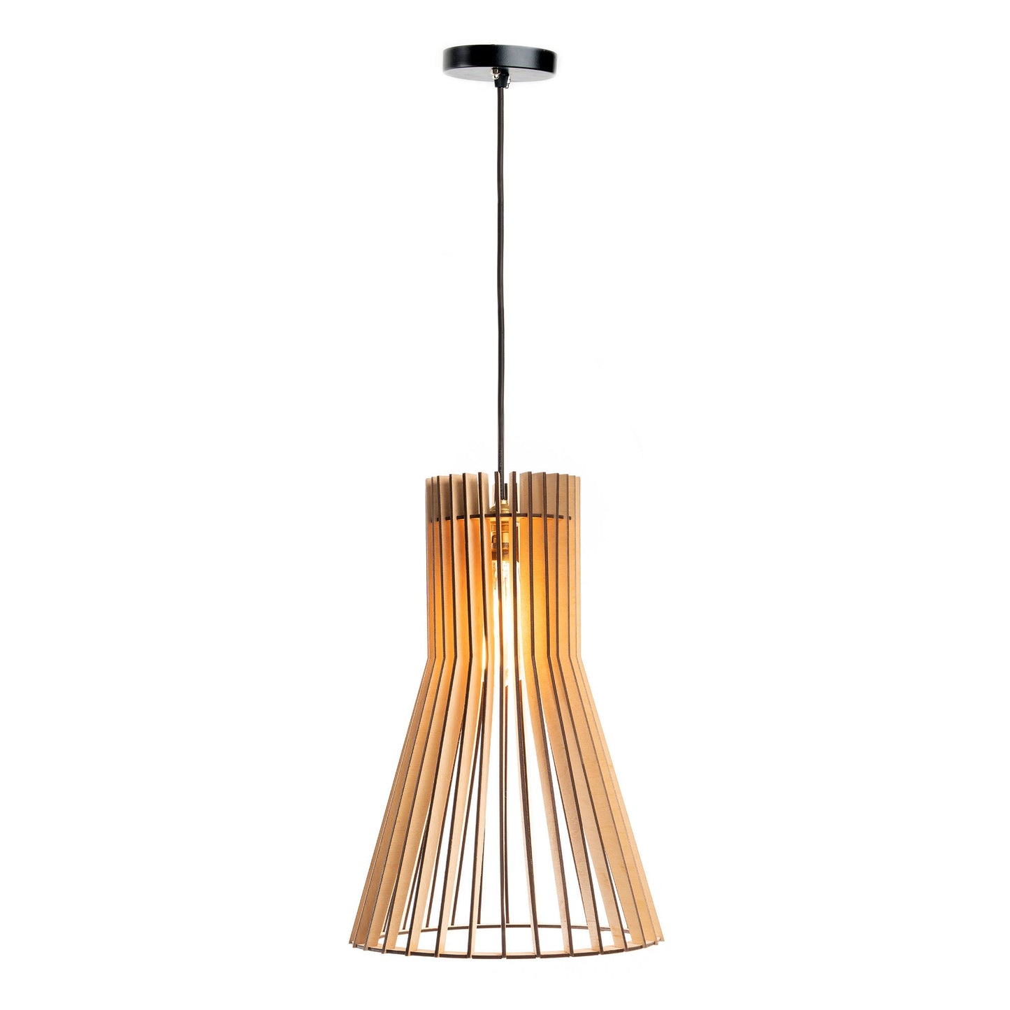 Biana Birch Ply Flared Ceiling Pendant Lamp