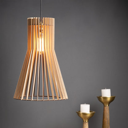 Biana Birch Ply Flared Ceiling Pendant Lamp