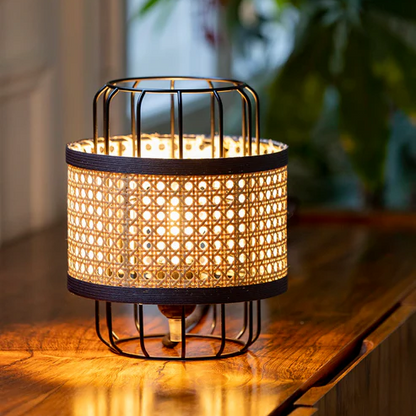 Alia Handcrafted Rattan Table Lamp