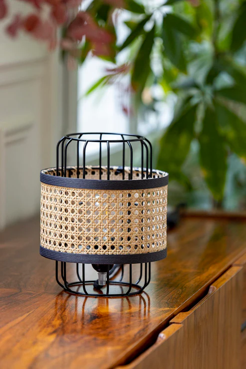 Alia Handcrafted Rattan Table Lamp