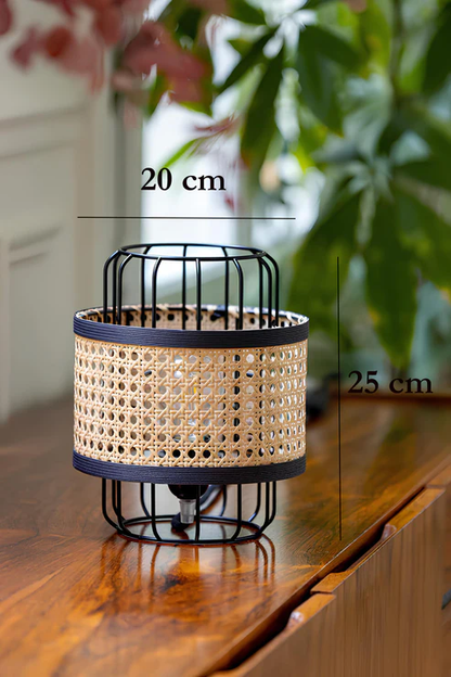 Alia Handcrafted Rattan Table Lamp