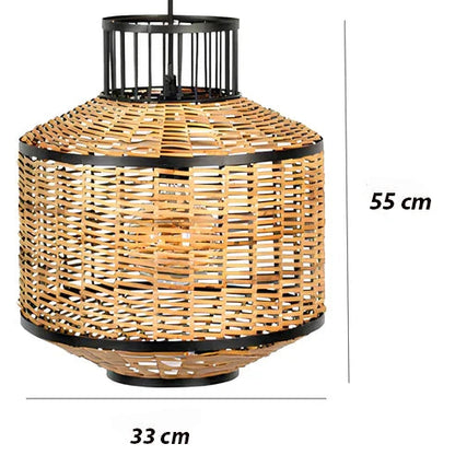 Taksh Bamboo Rattan Hanging Light