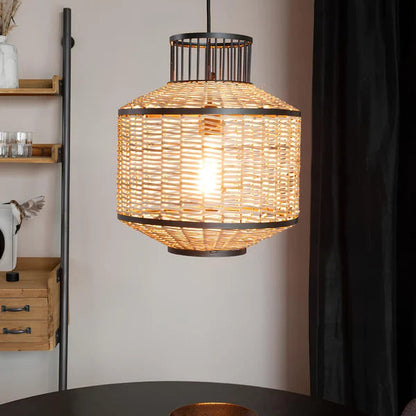 Taksh Bamboo Rattan Hanging Light