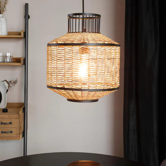Taksh Bamboo Rattan Hanging Light