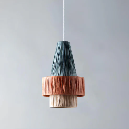 Tanya Handcrafted Raffia Hanging Light